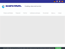 Tablet Screenshot of covinil.com